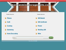 Tablet Screenshot of americanministorageunits.com